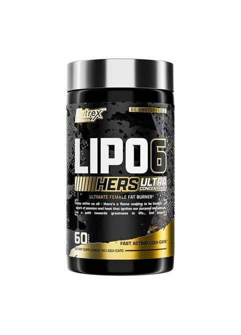 Жироспалювач Lipo-6 Black Hers Ultra Concentrate, 60 капсул Nutrex Research (322293547)
