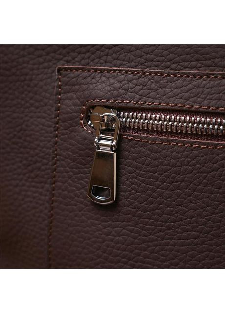 Сумка шоппер женская из натуральной кожи на плечо большая Коричневый 39250 Shvigel (353302628)