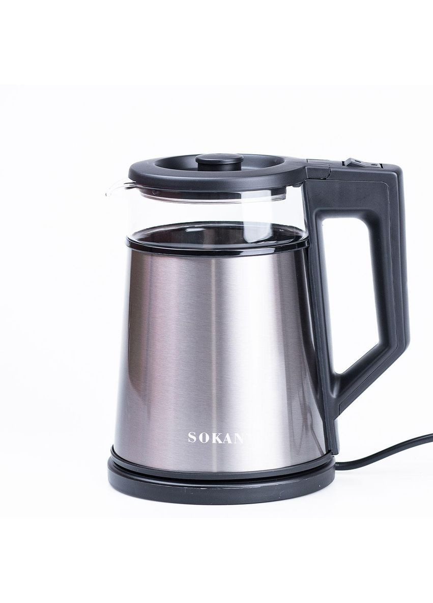 Електрочайник з автоматичним вимкненням 1.7 л дисковий побутовий 2000 Вт Sokany (365728996)