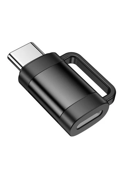 Переходник UA31E Type-C male to iP female adapter черный Hoco (402226854)