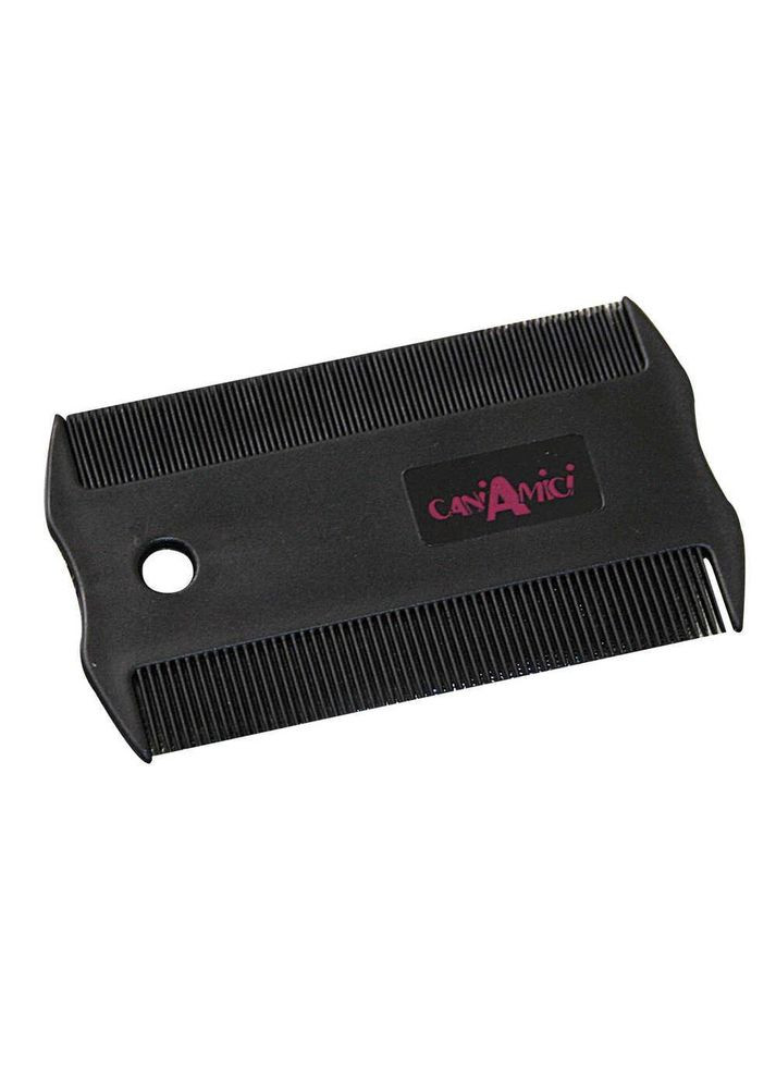 Гребінець антиблошиний двосторонній пластиковий для собак і кішок CANI AMICI, гребінь 5.5х8.5 см, Croci (285770930)