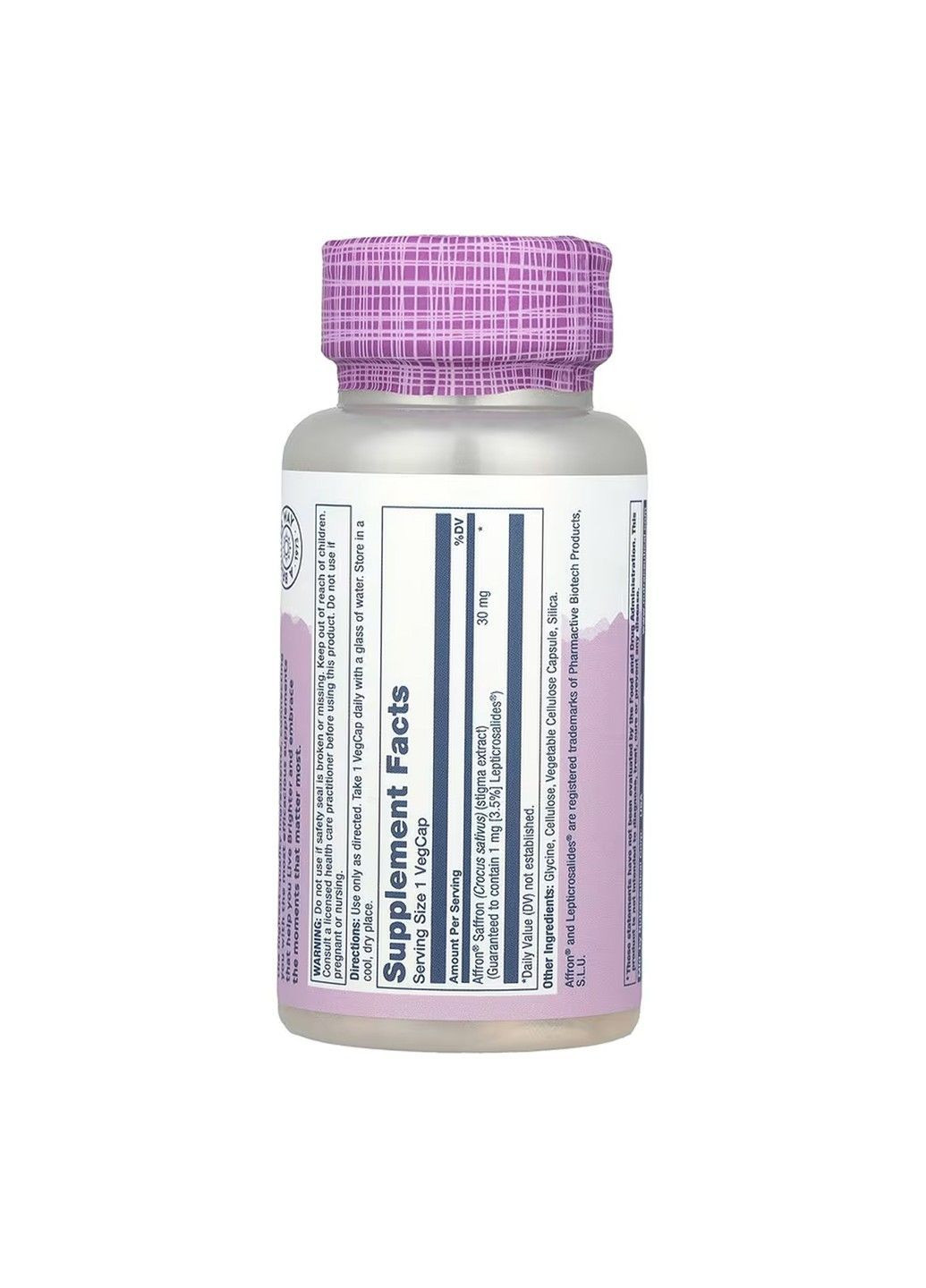 Vital Extracts Saffron, Vital Extracts, шафран, 30 мг, 30 капсул VegCap Solaray (367954481)