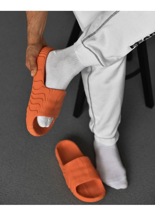 Помаранчеві Літні чоловічі капці slide mountain No Brand