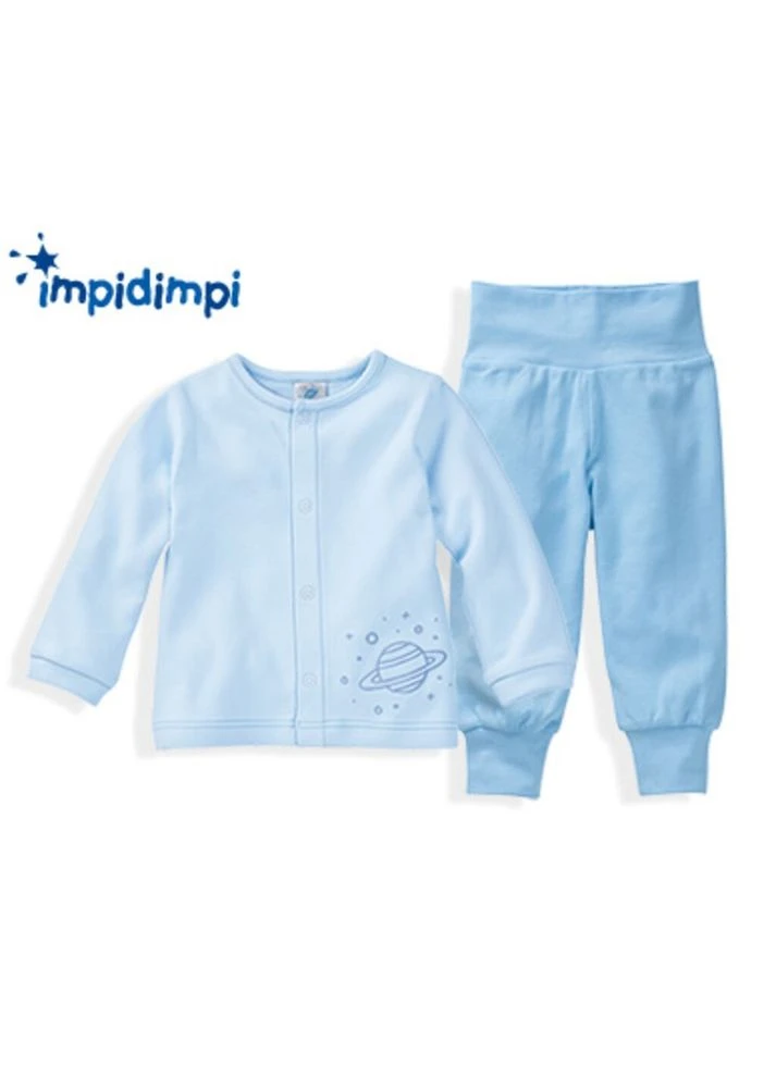 Блакитний демісезонний костюм для хлопчика брючний Impidimpi