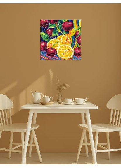 Картина по номерам - Сочное наслаждение с красками металлик ©art_selena_ru 40х40 см IDEYKA (363986675)