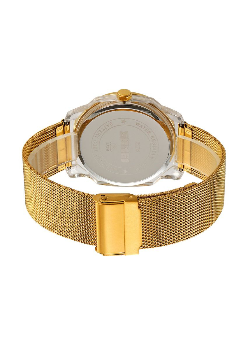 Годинники золотисті з нержавіючої сталі жіночі кварцові з римськими цифрами для часу та стилю ProDobro (367267191)