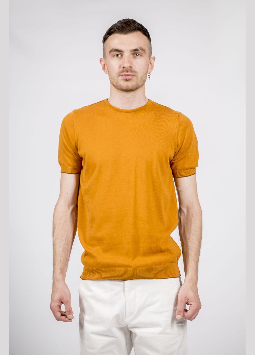 Помаранчева унісекс однотонна кофта з круглим вирізом для літа та осені (, ), 45615 Buke