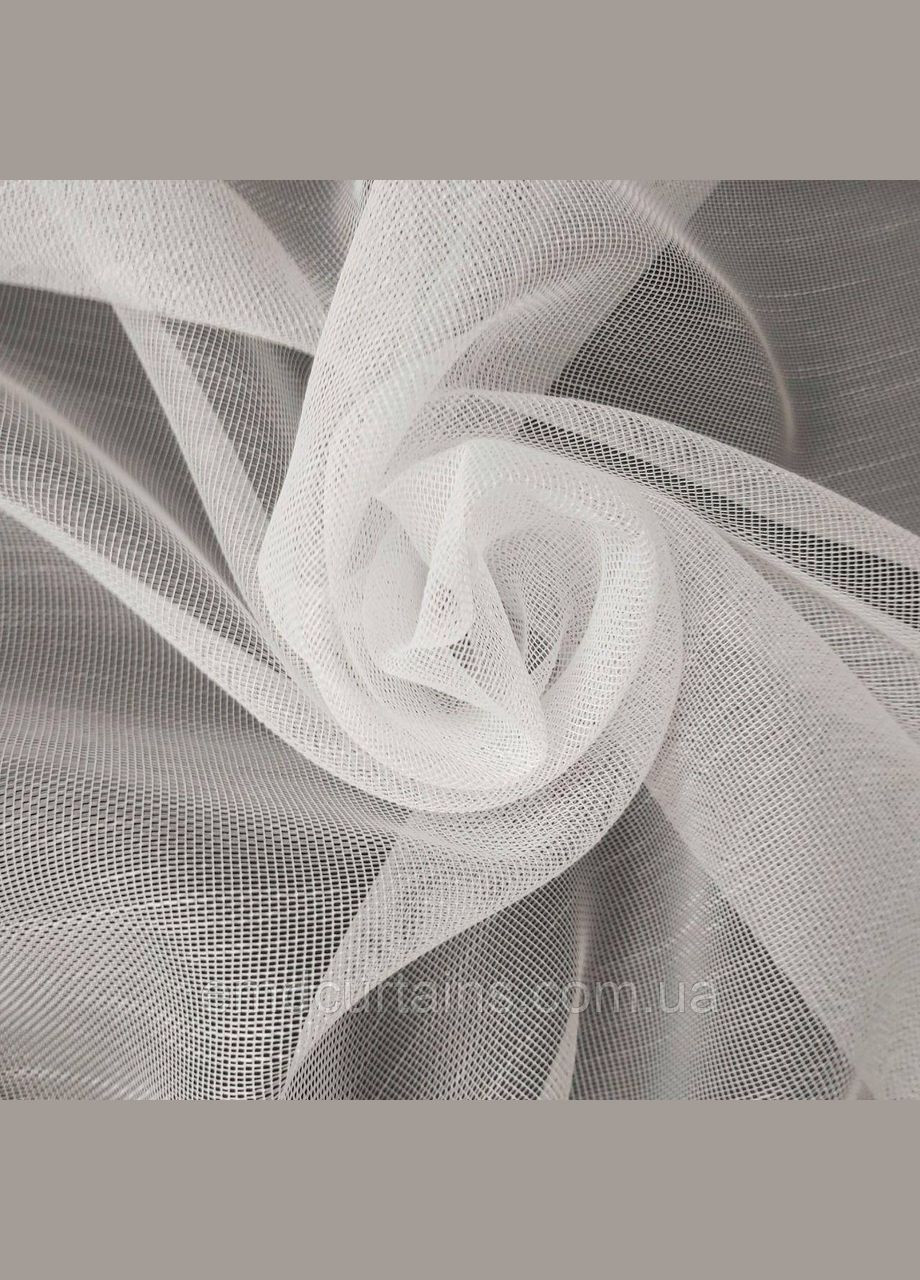 Комплект шторы 2шт 180х250 см микровелюр Серый, тюль бамбук 350 см Тепло-белый No Brand (337357613)