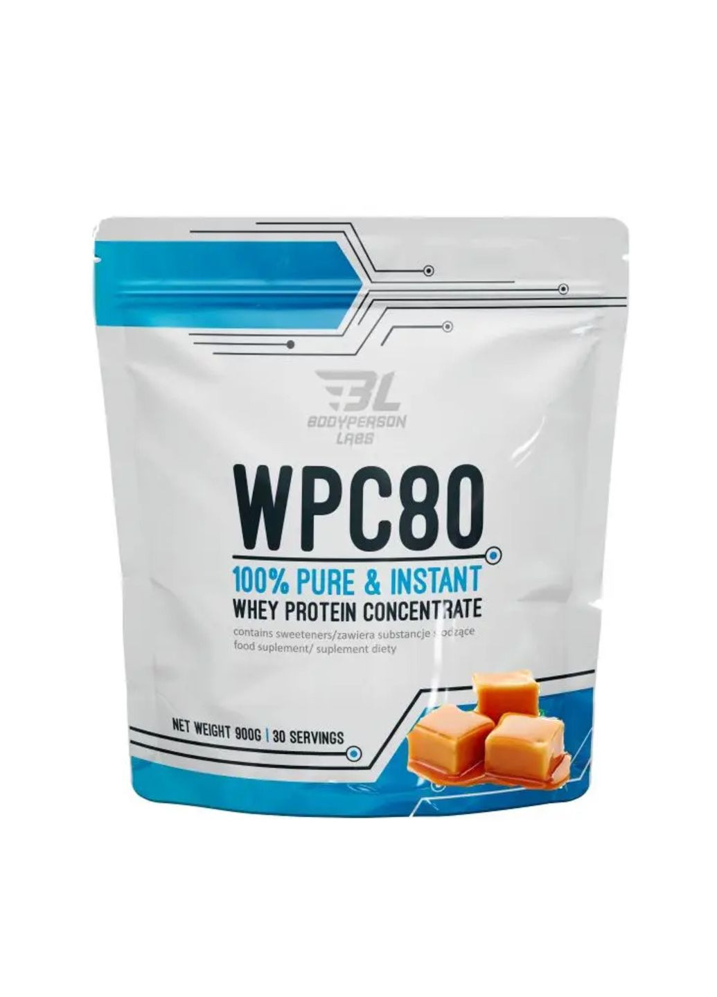 WPC80 - 900g Salted Сaramel сывороточный протеин Bodyperson Labs (285793169)