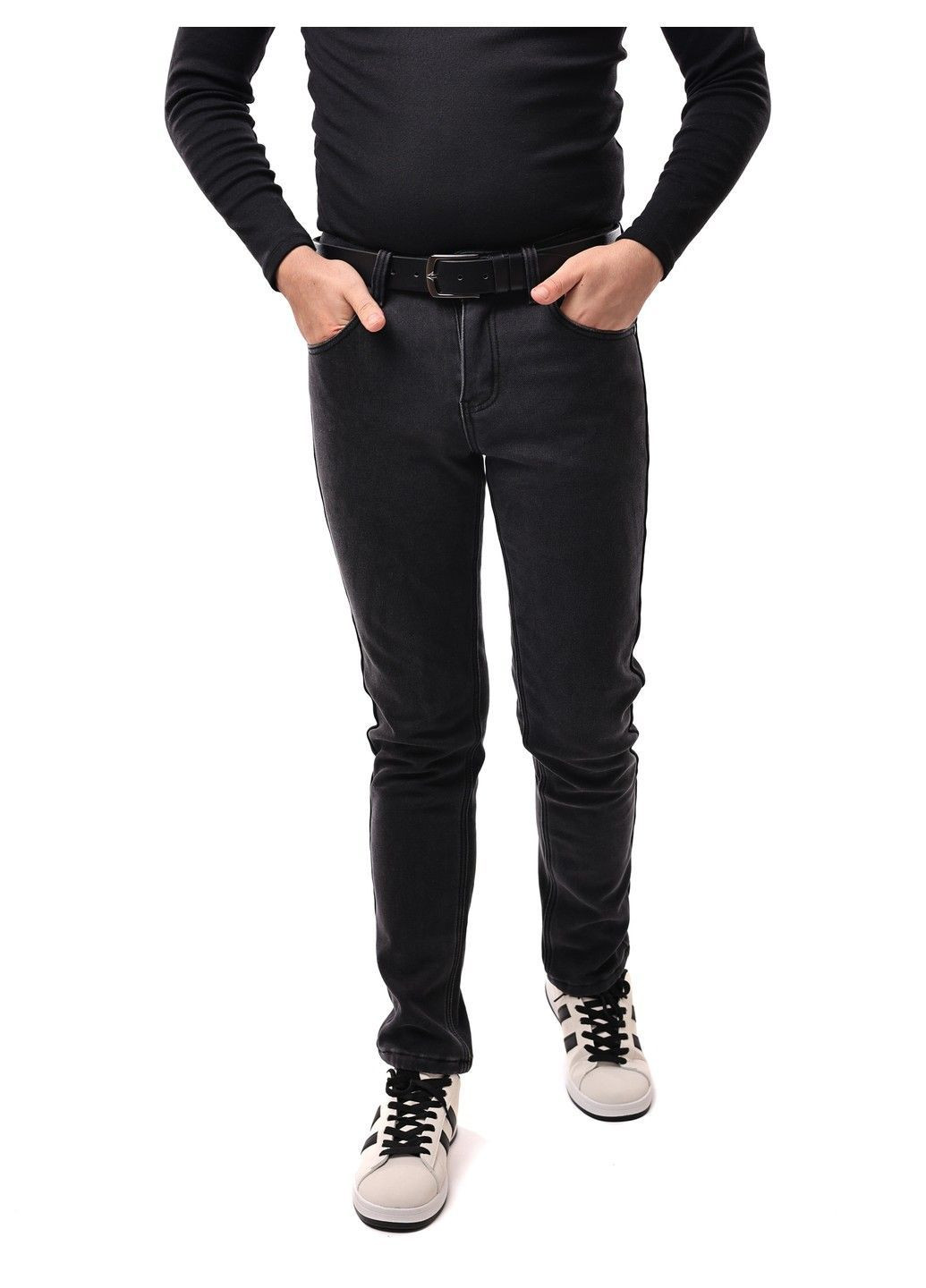 Серые джинсы мужские MOSRBLAK