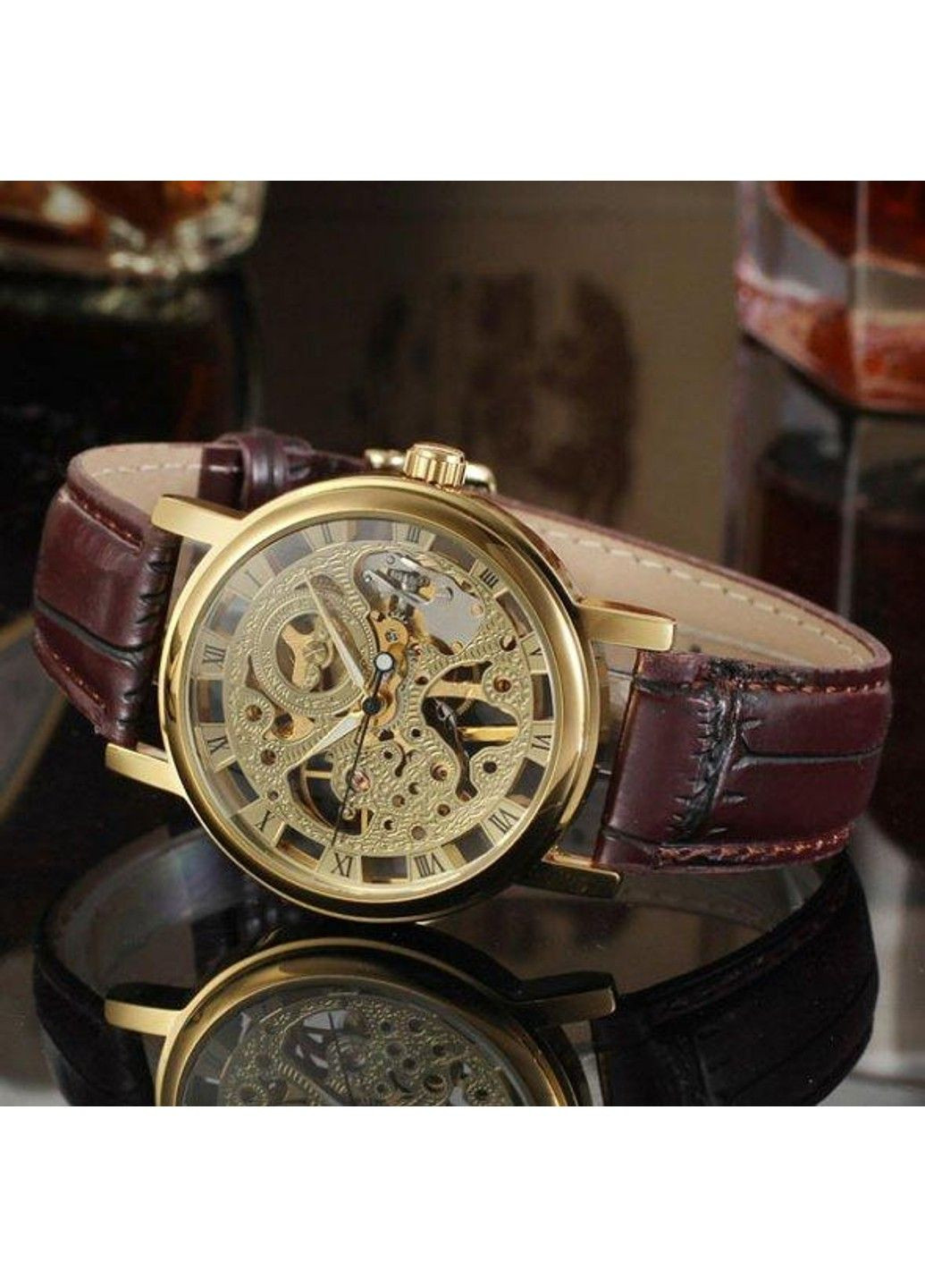 Классические женские часы Gold Brown Winner (313653646)