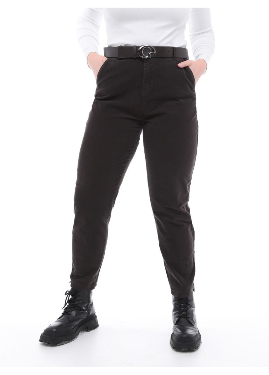 Штани жіночі коричневі МОМ вельветовий Estensivo MOM (305850854)