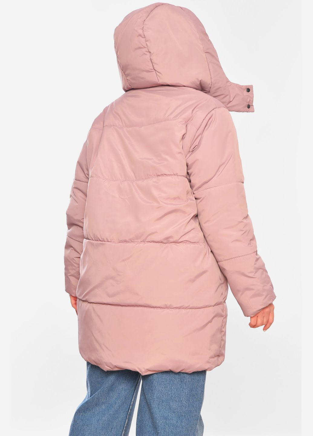 Пудровая демисезонная куртка женская демисезонная пудрового цвета куртка-пальто Let's Shop