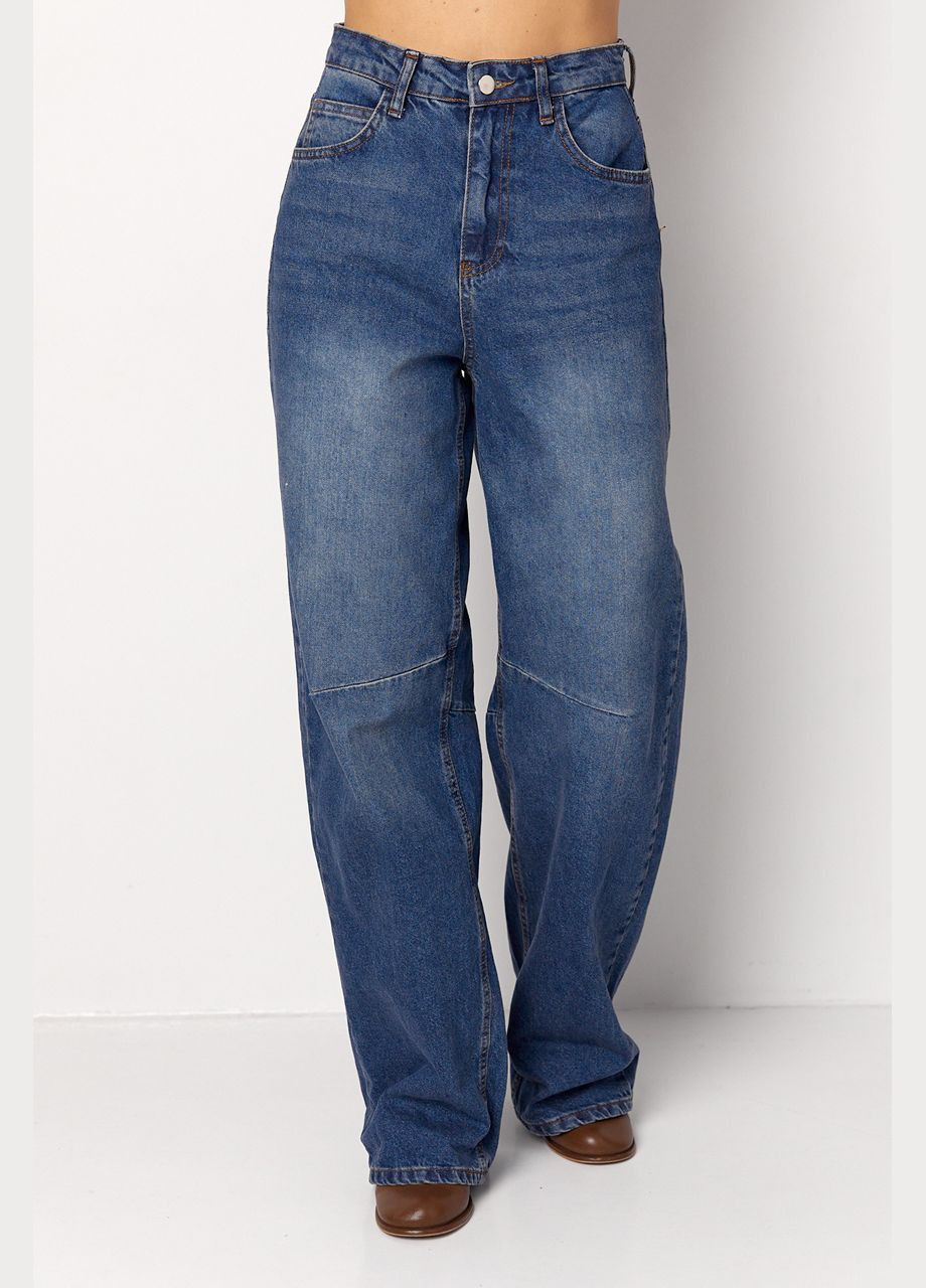 Жіночі джинси Skater з високою посадкою - синій колір, S (sku_02365) No Brand - (315734039)