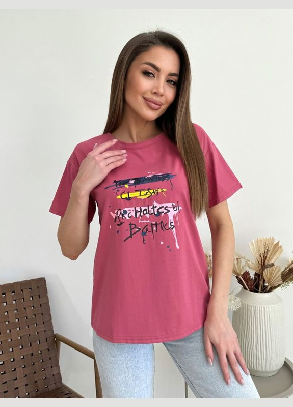 Темно-розовая летняя футболки Magnet WN20-617