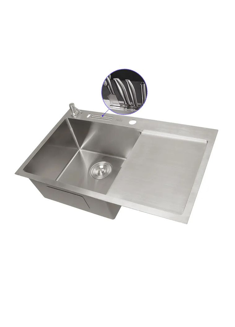 Накладная мойка на кухню с правым крылом 1.5 мм NS-7848(R) Nett NS-7848(R) (352730015)