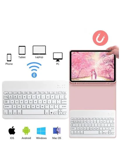 Чехол для планшета with keyboard Apple iPad Pro 13" M4 2024 Pink (713006) BeCover with keyboard Apple iPad Pro 13" M4 2024 Pink (366522392)