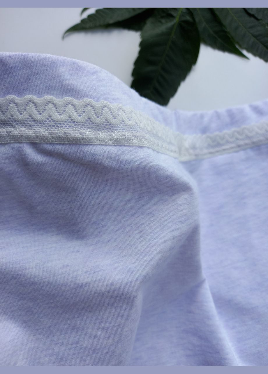 Женские хлопковые трусики голубые размер ХЛ ДС 25171 DC (368787876)