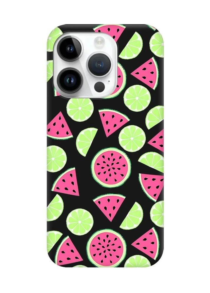 Матовый чехол на Apple iPhone 14 Pro:: Арбузы и лайм (принт 345) Creative (360690059)