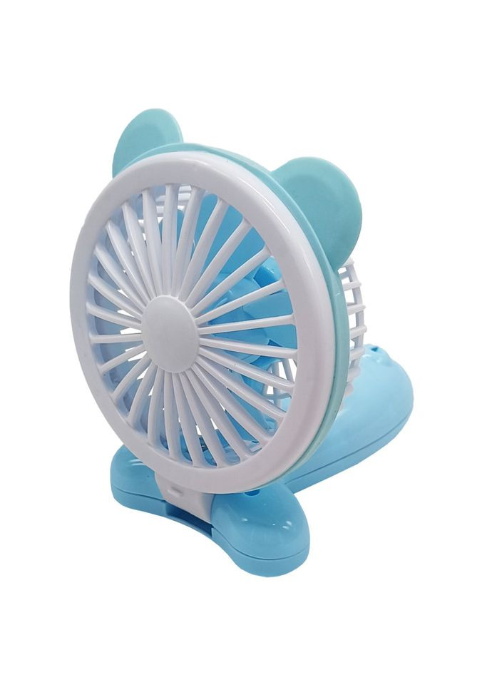 Вентилятор ручной портативный "Мишка" VNTR-002-4(Blue) синий Bambi (343276238)
