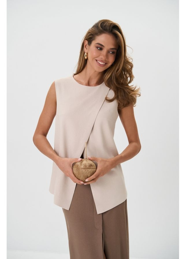 Жіночий лляний жилет А-силуету (3061) Triko Bakh (365729851)