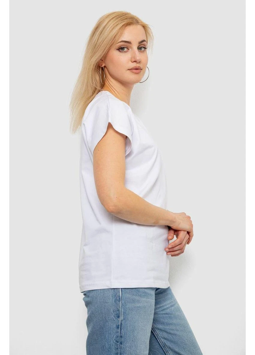 Футболка женская однотонная,, 244R2300 No Brand - (383047496)