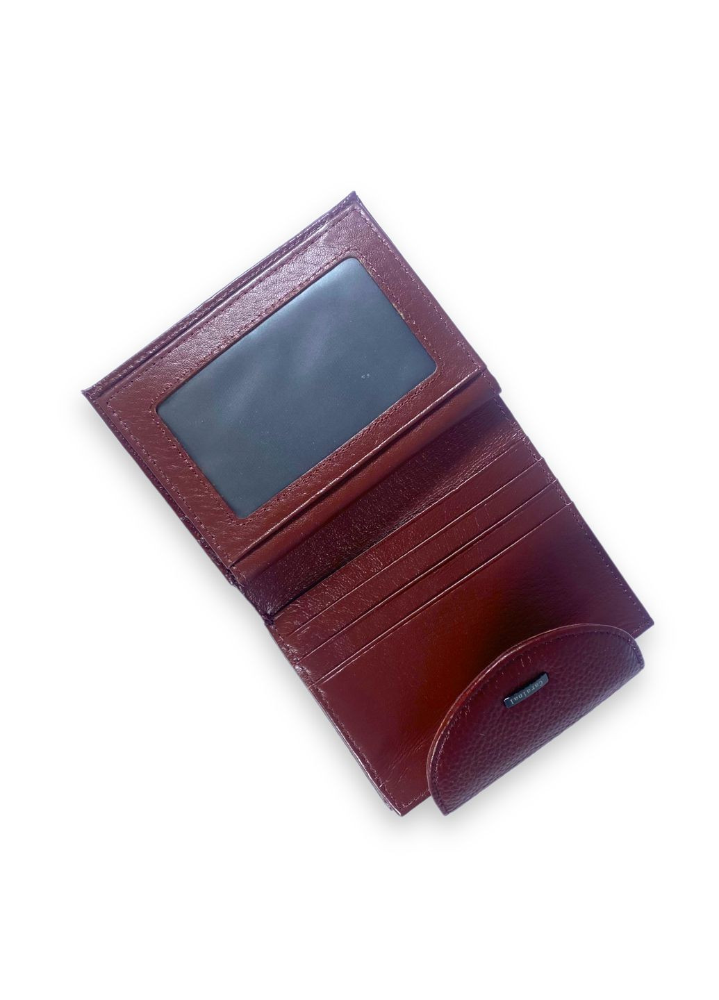 Жіночий гаманець шкіряний 2 відділи для купюр 13 осередків для карт розмір: 12*10*3 см бордовий Cardinal (266911753)