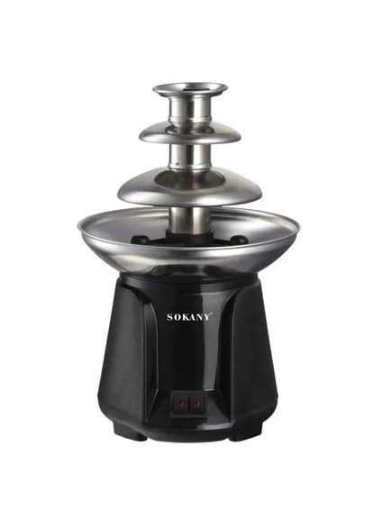 Шоколадний фонтан на 3 яруси фондю шоколадниця шоколадна 60 Вт фонтанчик для вечірки, весілля SK-07069 Yiwu (371787465)