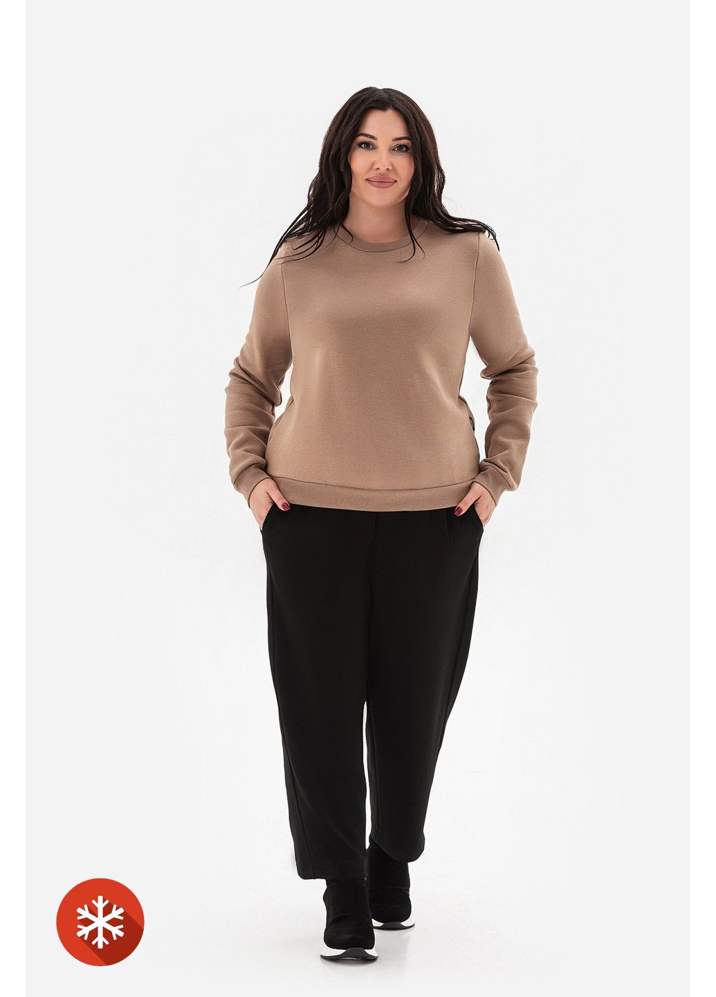 Бежевый свитшот today бежевый Garne однотонный (368765022)