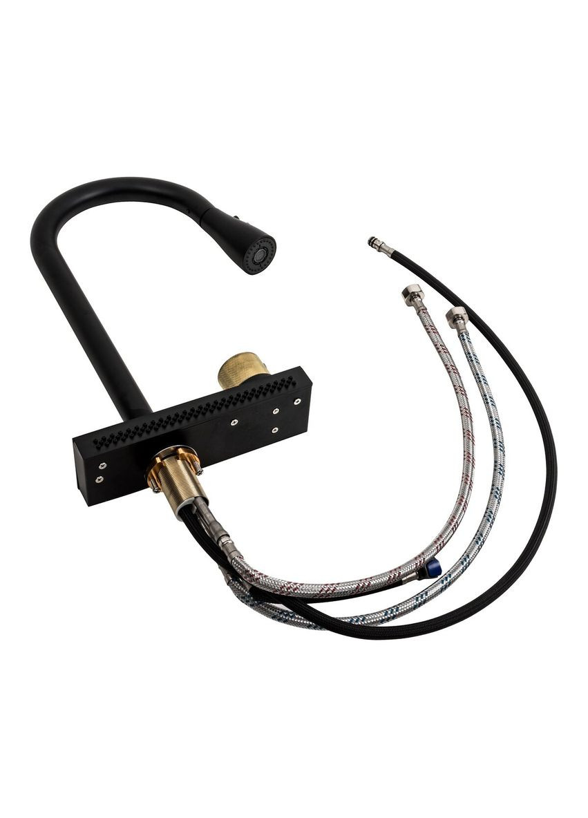 Змішувач під мийку "Водоспад" ZS86 (black) Platinum (336937410)