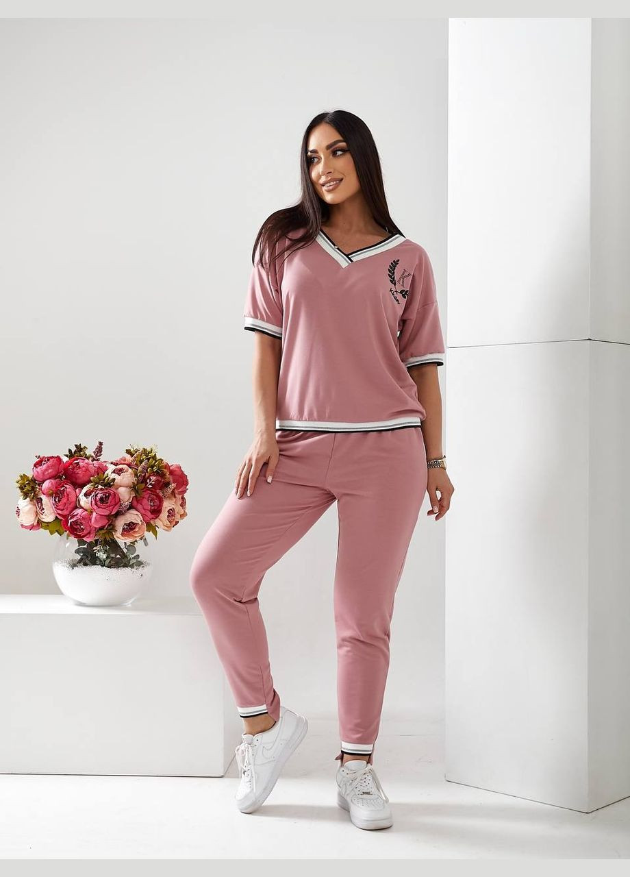 Стильный спортивный костюм с принтом No Brand (326500691)