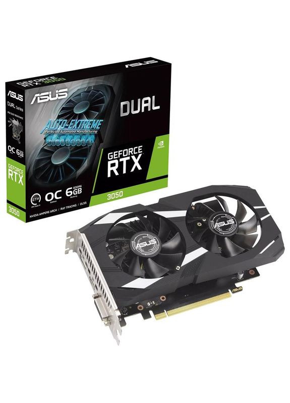 Видеокарта GF RTX 3050 6GB GDDR6 Dual OC (DUALRTX3050-O6G) Asus (315349585)