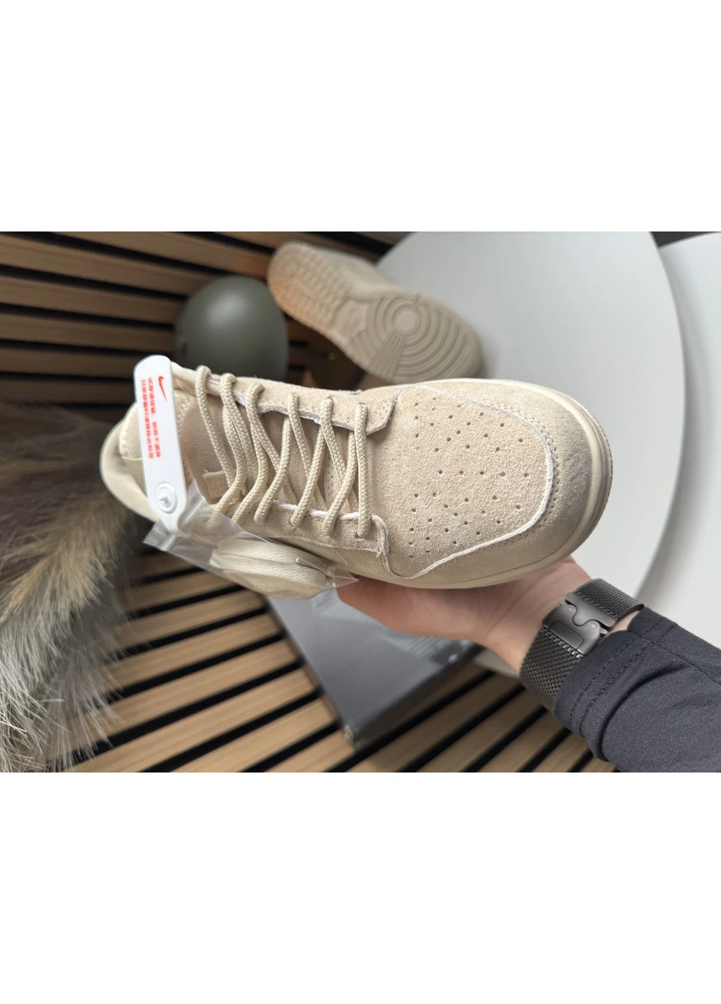 Кросівки жіночі і чоловічі Nike SB Dunk Low x Supreme Beige | Найк СБ Данк Супрім низькі бежеві No Brand бежеві демісезони (389495518)