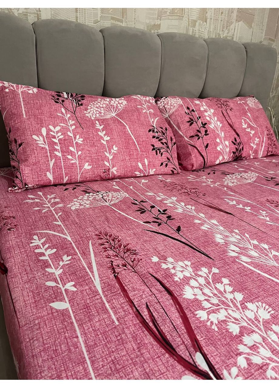 Комплект постільної білизни півтораспальний No Brand верба фіолетова (370864757)