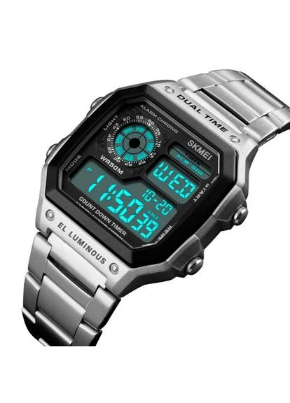 Наручные часы мужские Ripple Silver 1335S Серебристый (1540) Skmei (387621888)