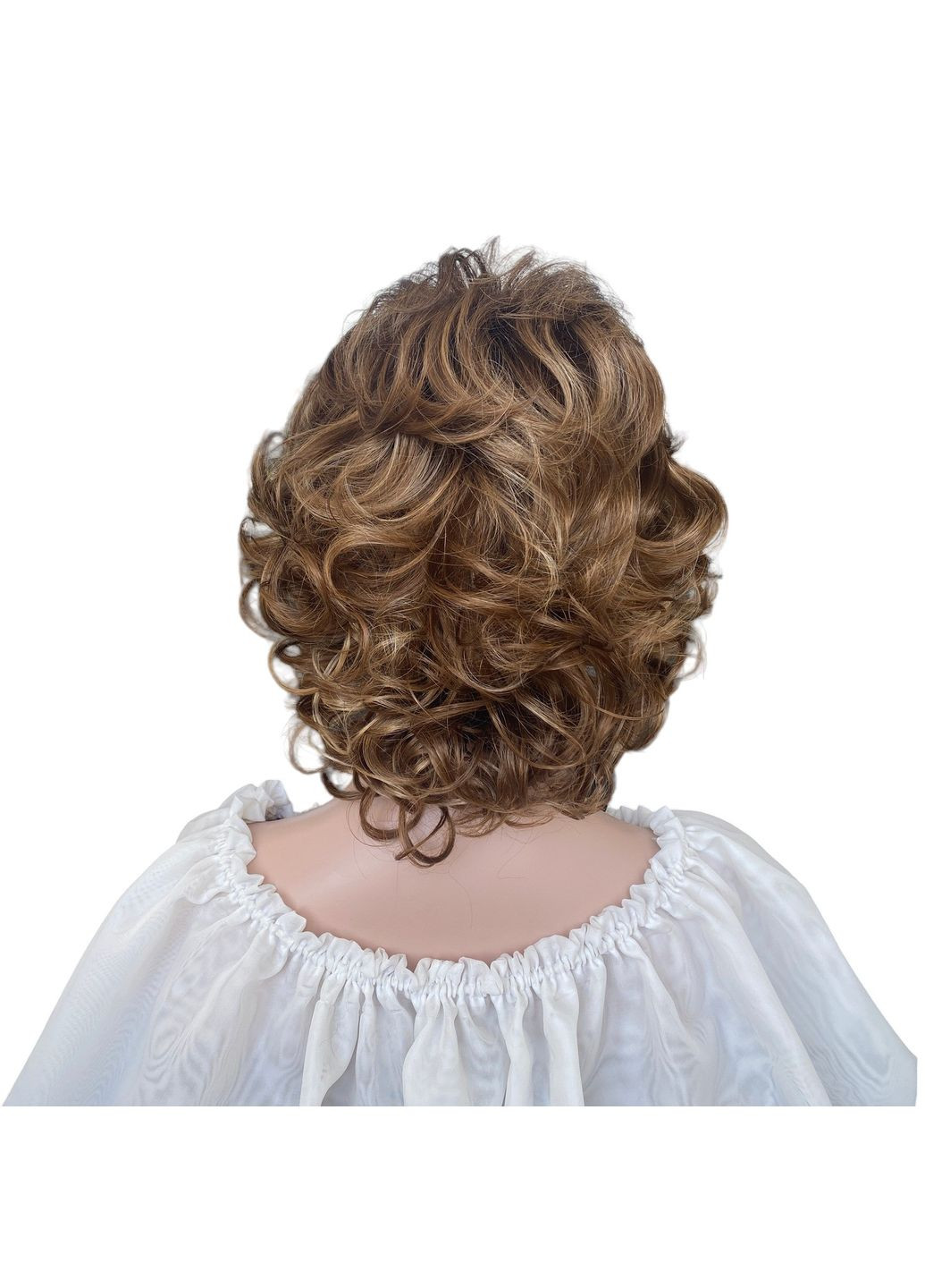 Перука золотиста руса мелірування коротка стрижка жіноча для жінок для щоденної носки Hivision 1560a-v6 No Brand 3162 (296193524)