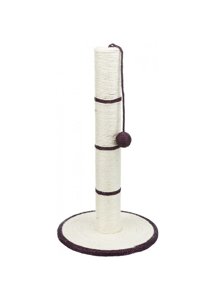 Царапка с игрушкой на веревке для кошек столбик, 35х62 см (сизаль) Trixie (362701027)