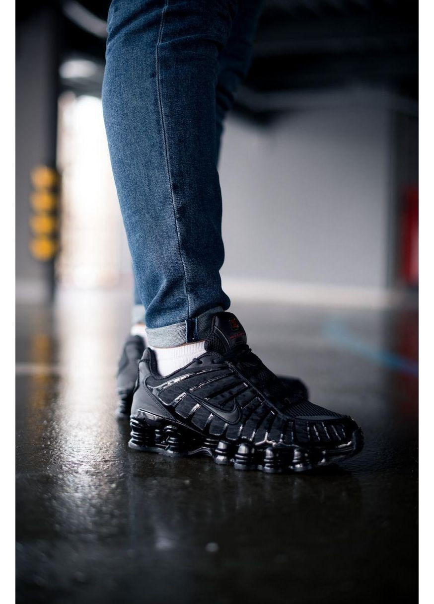 Чорні Осінні кросівки чоловічі nike shox tl black 1 найк шокс тл No Brand