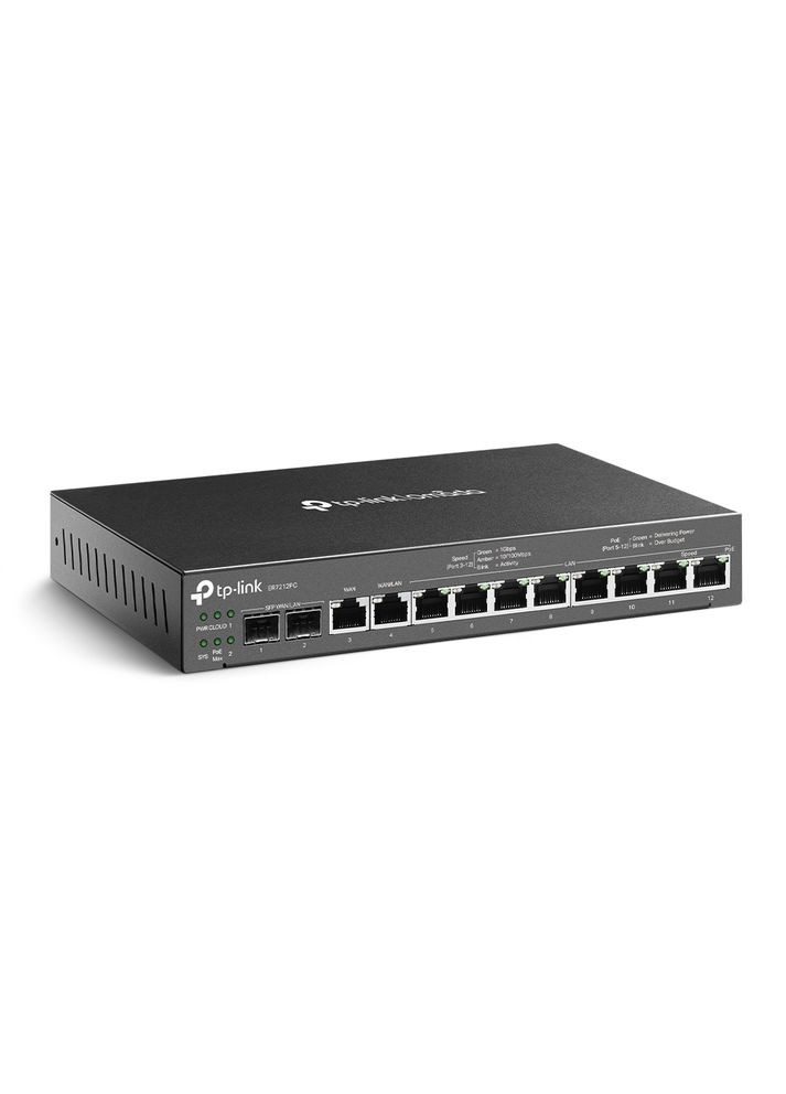 Мультисервисный маршрутизатор ER7212PC 8xGE LAN 1xGE WAN 1xGE WAN/LAN 2xGE SFP WAN/LAN VPN Omada TP-Link (315028665)