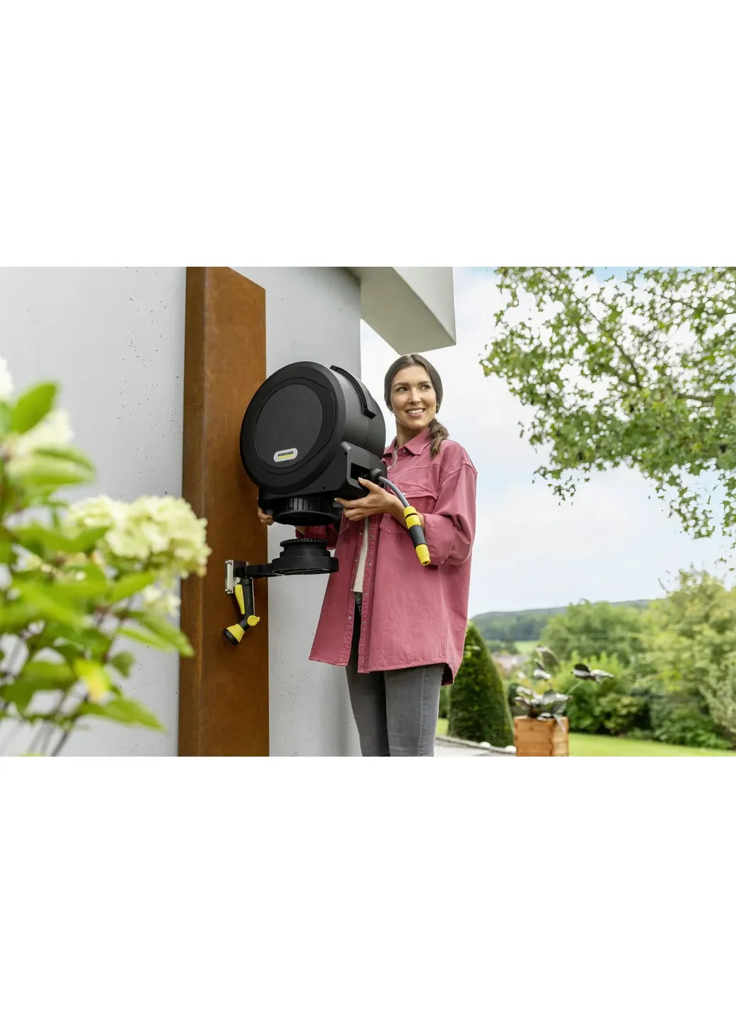Катушка для шланга металлическая 20 м 1/2” автоматическая KARCHER (392285768)
