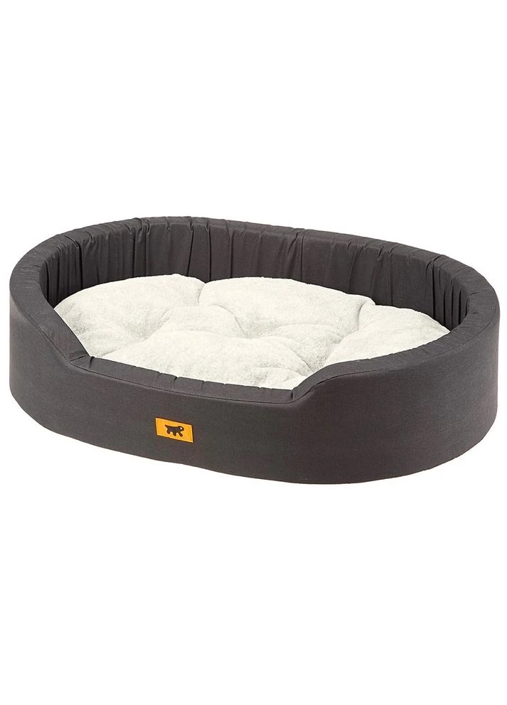 Лежак для собак та котів Dandy F 95 зі штучним хутром сірий 95x60x21 см 82945097 Ferplast (267818531)