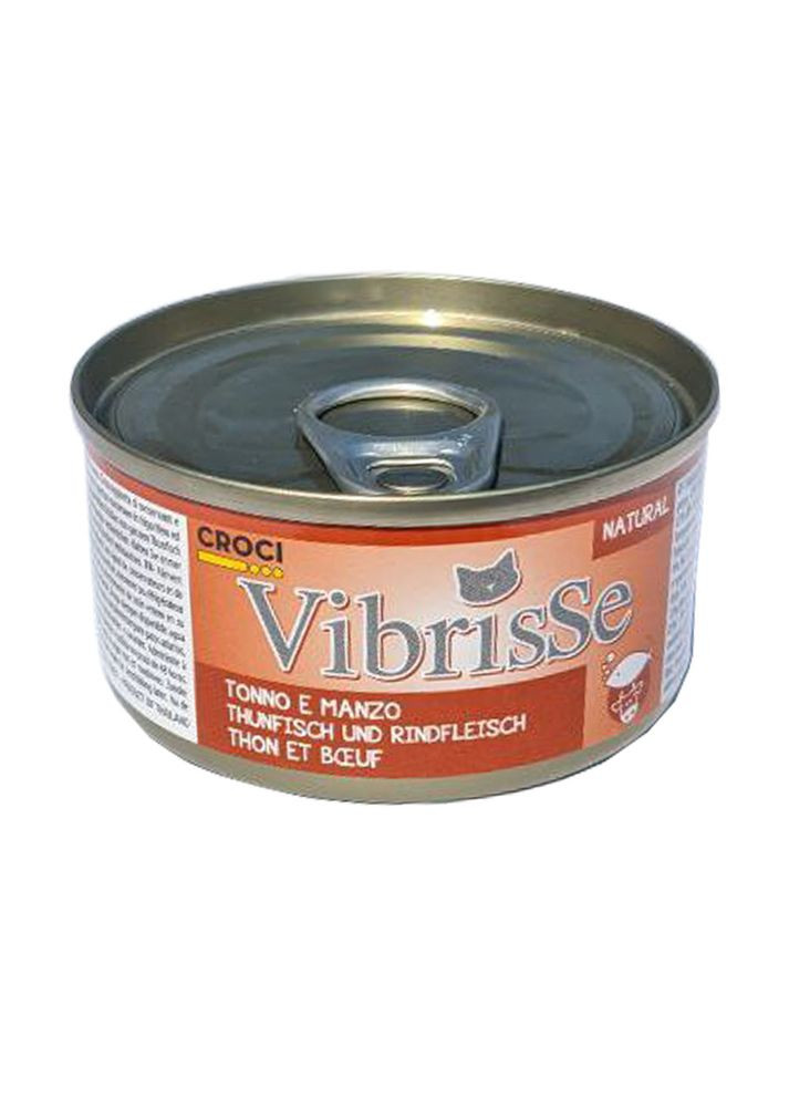 Консерва для кошек с тунцом и говядиной, 70 г (*) Vibrisse (355343718)