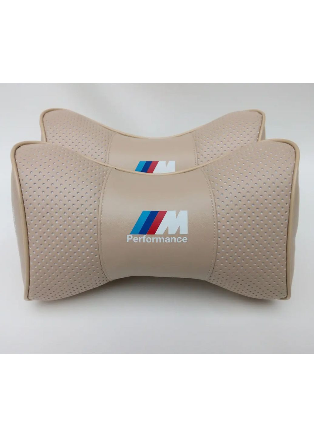 Подушка подголовник BMW M-PERFORMANCE бежевый 2шт No Brand (360900854)