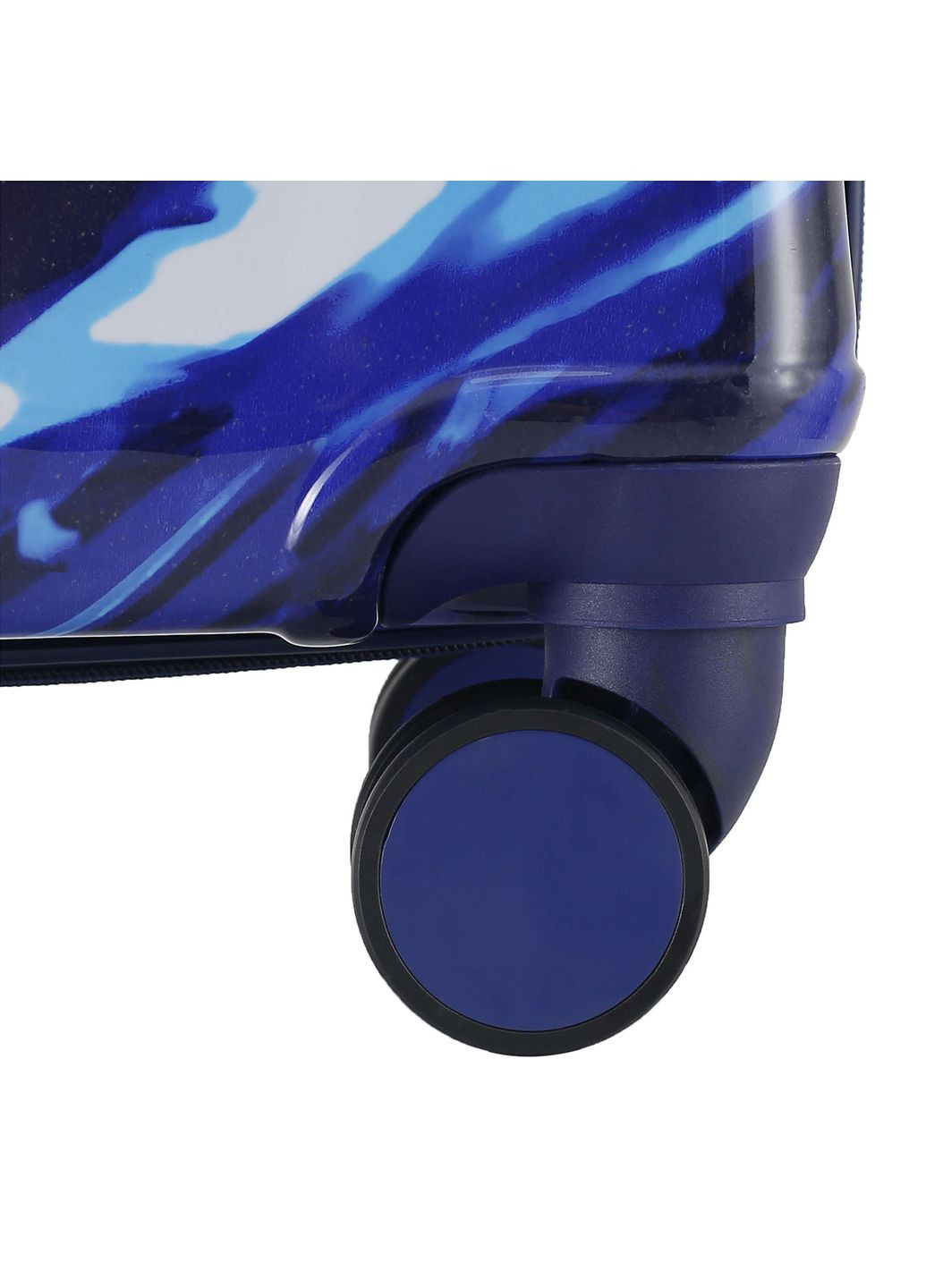 Валіза велика 28" (L) Polycarbonate/ABS-Plastic White/Blue Print (T5653-3) Semi Line (315593522)