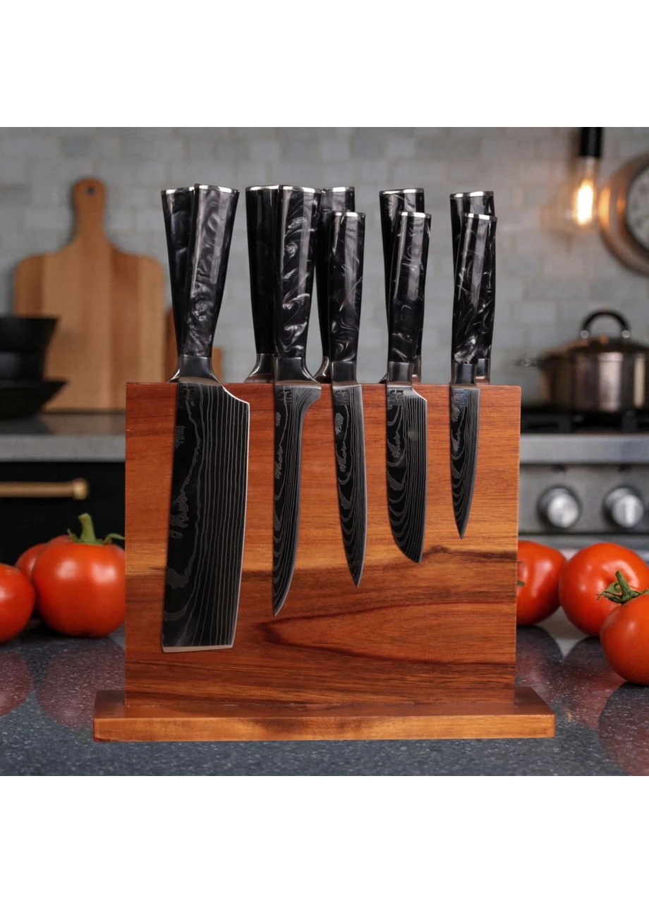 Набор кухонных ножей Kitchen 10в1 Black Magura (362044843)