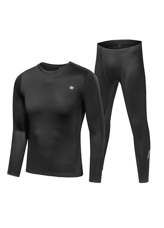 Термобелье женское NYXT19JBYD Black 2XL однотонное флисовое осенне-зимнее с рукавами Xintown (326806959)