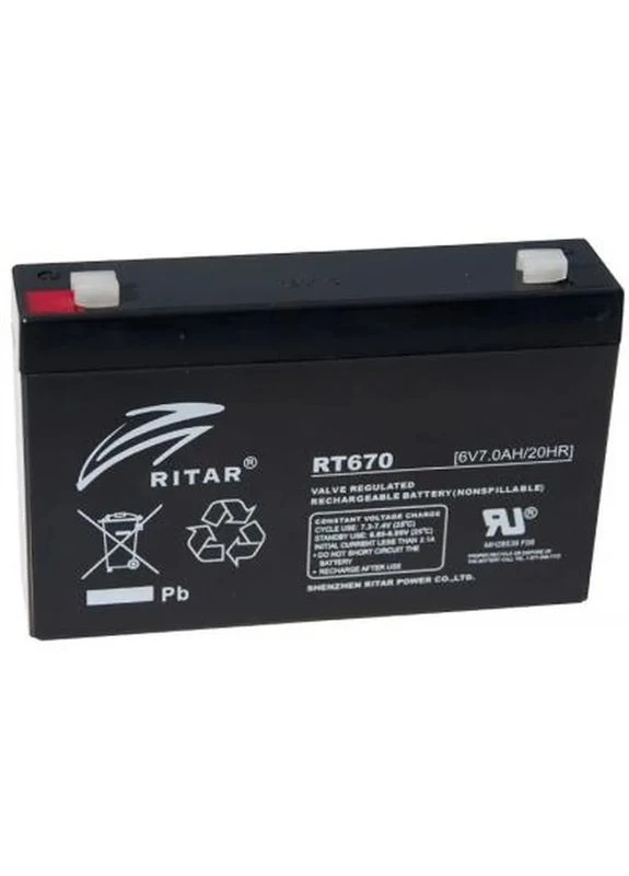 Батарея до ДБЖ RT670, 6V-7.0Ah (RT670) Ritar (399319121)