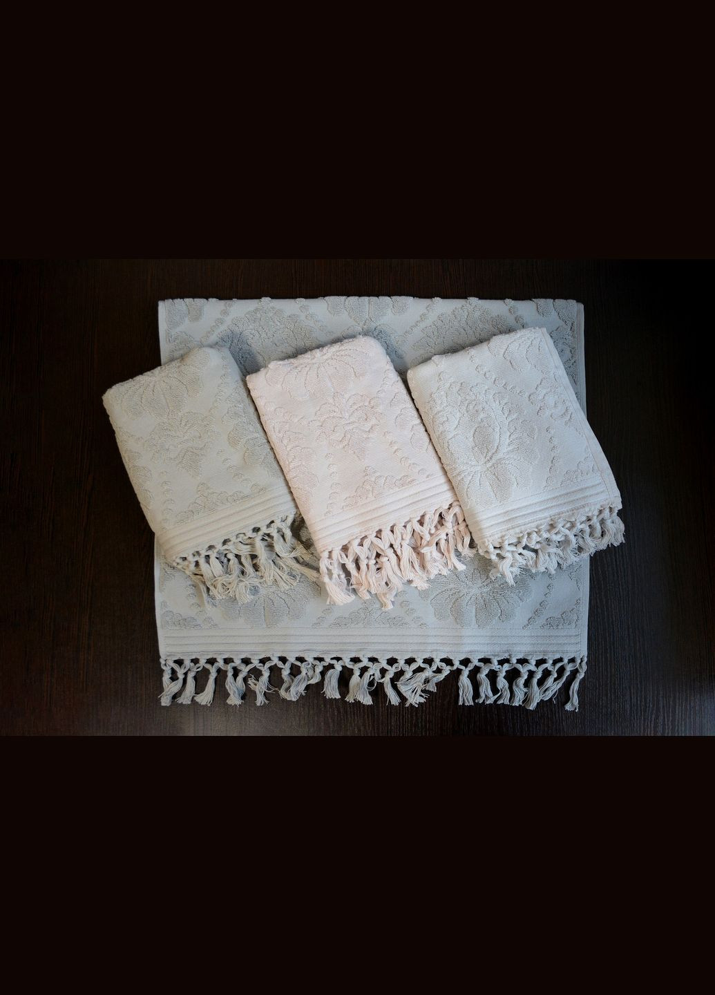 Набір рушників 70х140 см Perla банні 4 шт. Pupilla комбінований