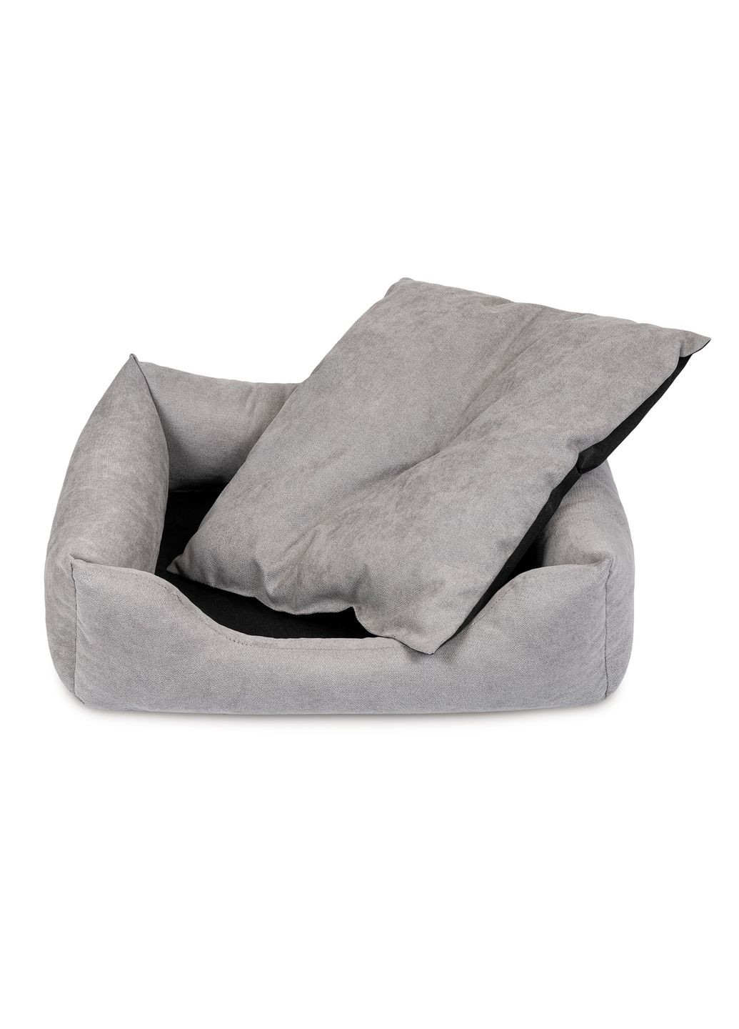 Лежак для собак Denver, сірий, 60х50х18 см Pet Fashion (292259869)
