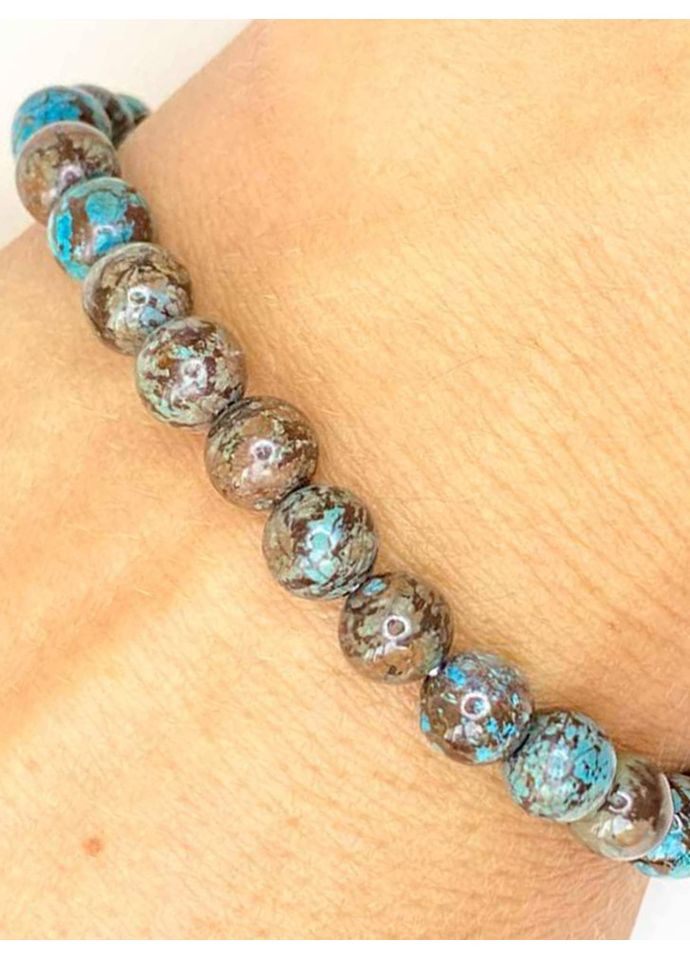 Женский браслет под джинсы из натуральной голубой яшмы 4746 LeBijou (369374579)